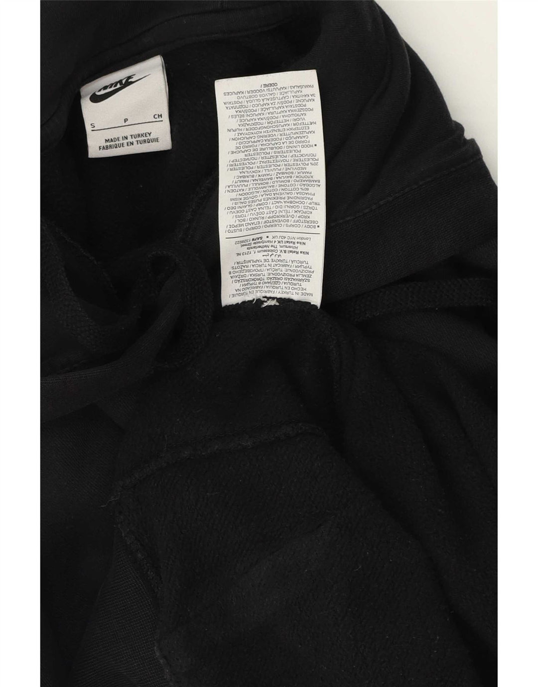Nike grafisk hættetrøje til mænd, lille sort bomuld