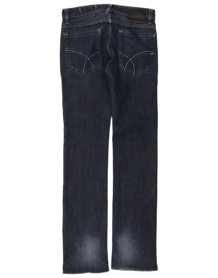 Gas Straight Jeans til kvinder W30 L34 Marineblå Bomuld