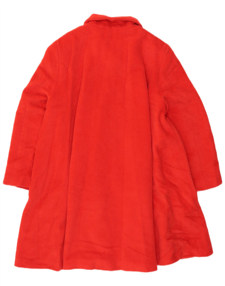 Vintage oversize overfrakke til kvinder IT 44 Medium rød uld