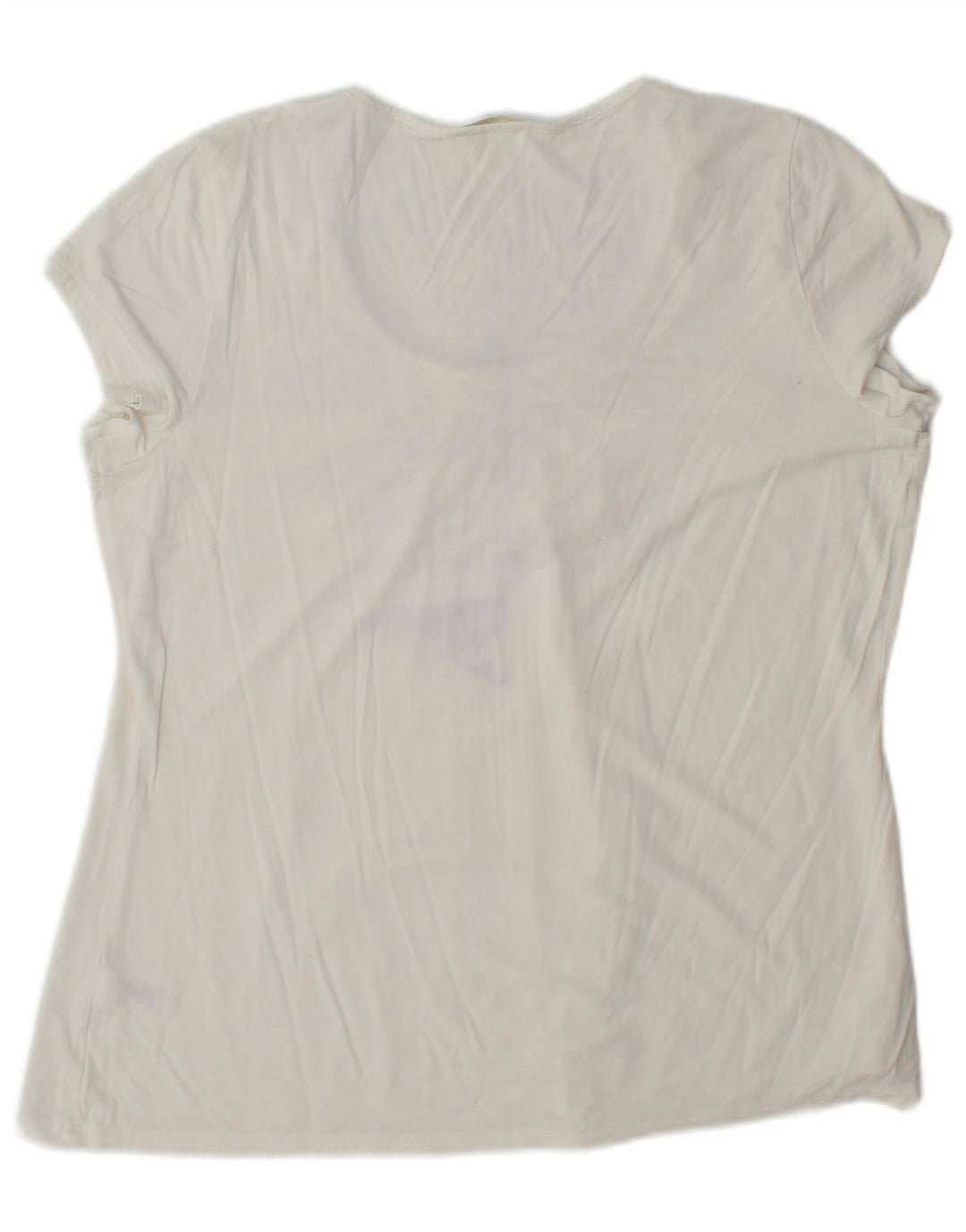 Marks & Spencer T-shirt top til kvinder DK 16 Stor hvid viskose