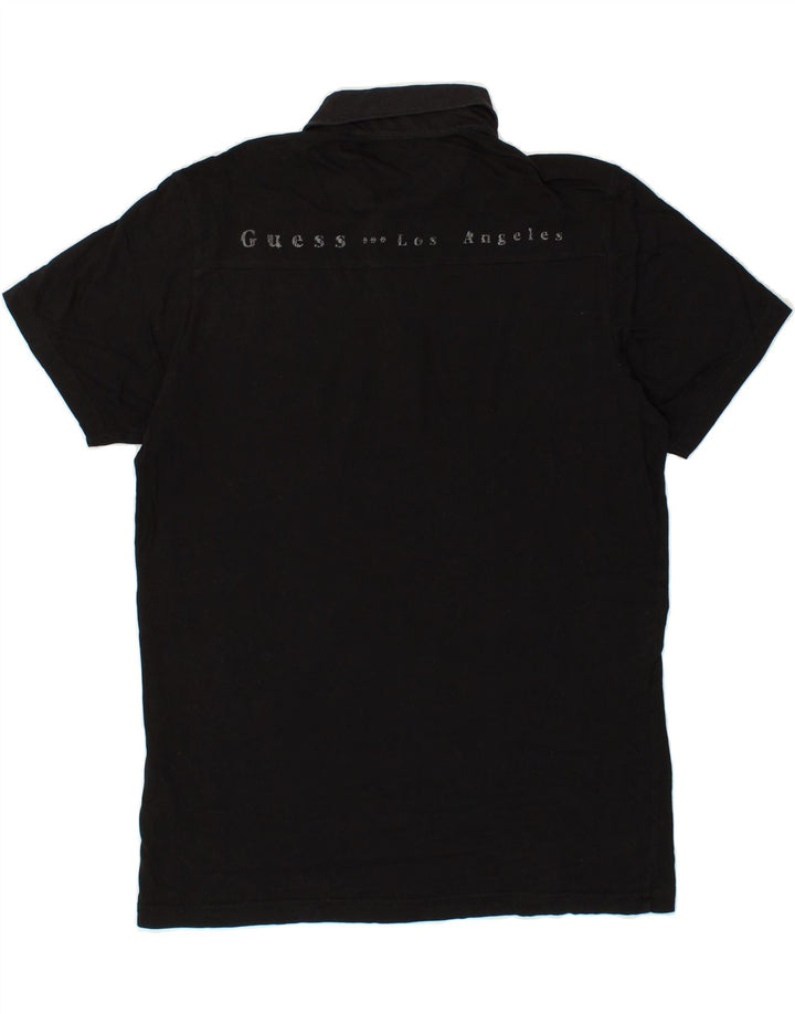 GUESS Grafisk poloshirt til mænd, stor sort