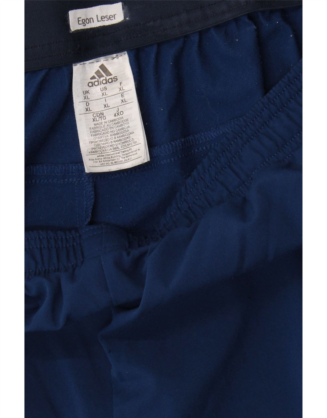 ADIDAS Mens Tracksuit Trousers Joggers XL  Navy Blue Polyester Vintage Adidas and Second-Hand Adidas from Messina Hembry 