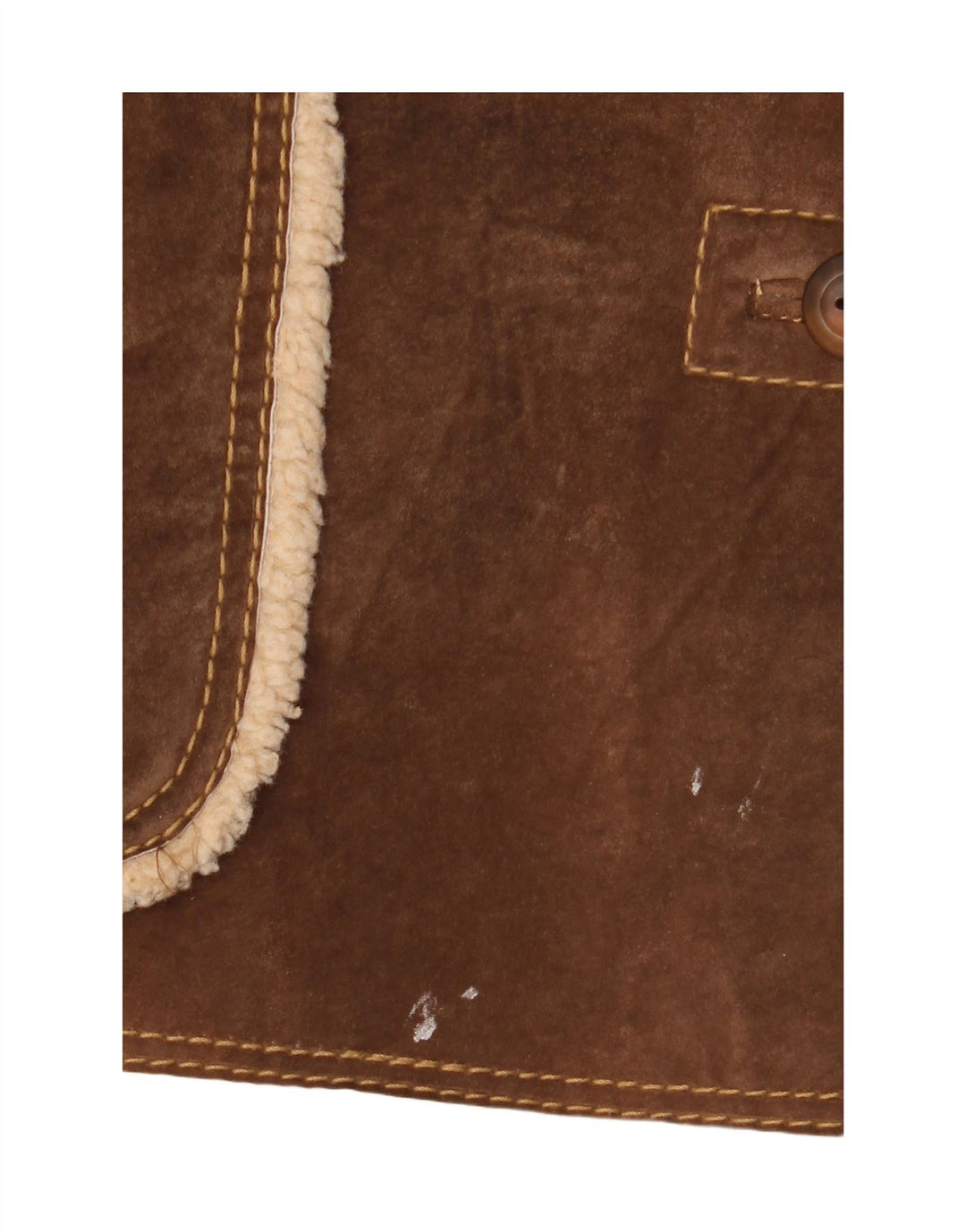Conbipel Dame Shearling Jacket IT 48 XL Brunt Læder