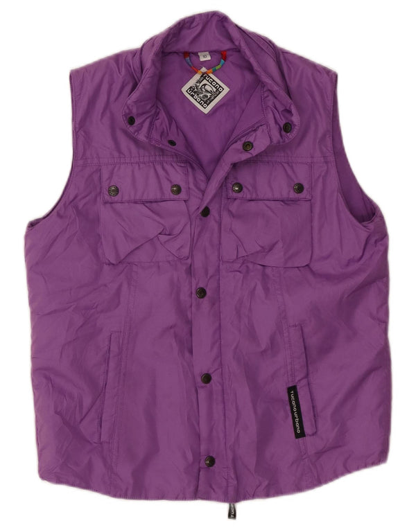 Tucano Urbano Womens Utility Gilet UK 10 Small Purple Polyester
