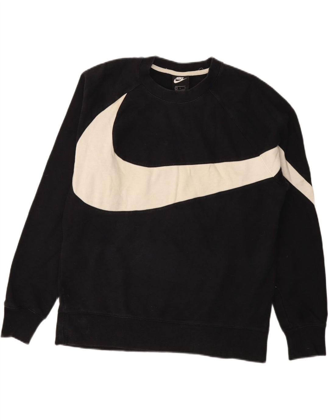 Nike grafisk sweatshirt til mænd, stor sort bomuld