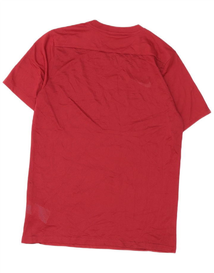 Nike Herre Dri Fit Slim T-Shirt Top Stor Burgundy Polyester
