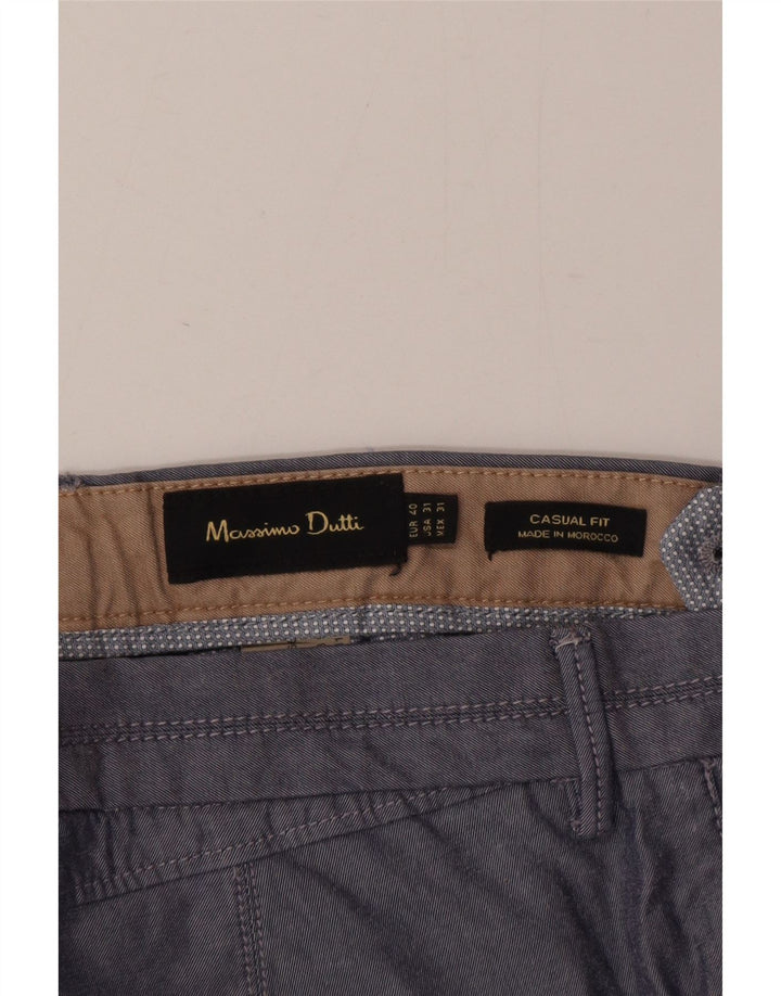 Massimo Dutti Herre Lige Chinobukser EU 40 Medium W31 L32 Grå