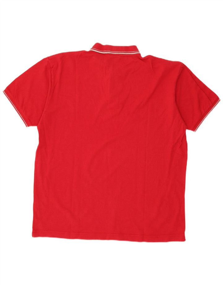 Kappa herre poloshirt 2XL rød bomuld
