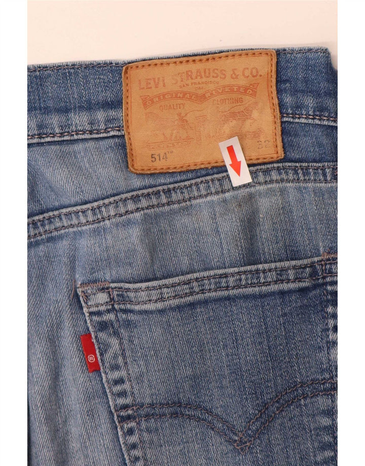 Levi's Herre 514 lige jeans W30 L32 Blå