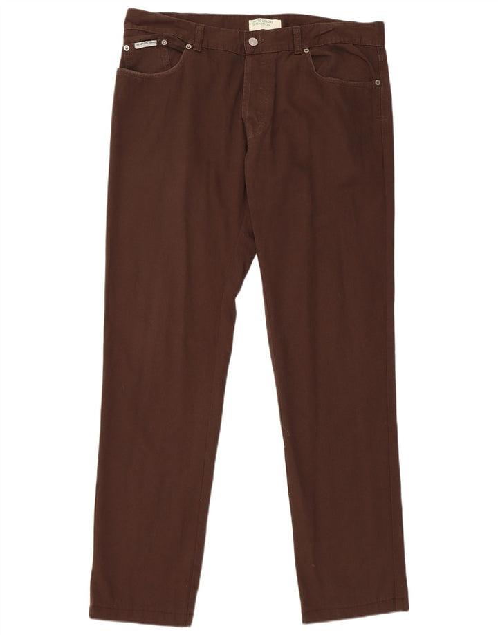 Benetton Straight Casual Bukser til mænd W36 L32 Brun