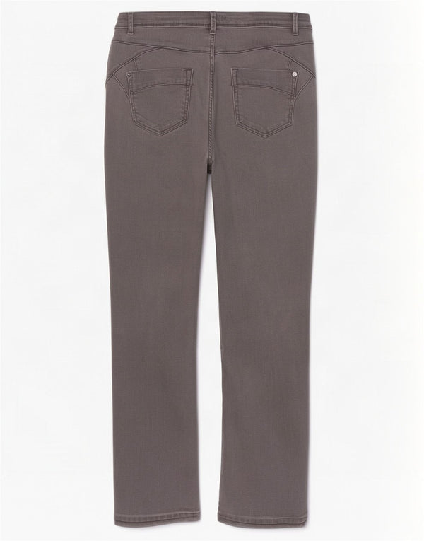 Marks & Spencer Dame Crop Slim Jeans UK 12 Medium W30 L26 Grå Bomuld