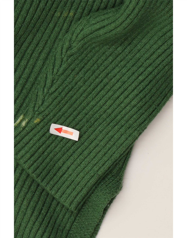 Marks & Spencer Dame Rullehals Sweater UK 16 Stor Grøn Viscose