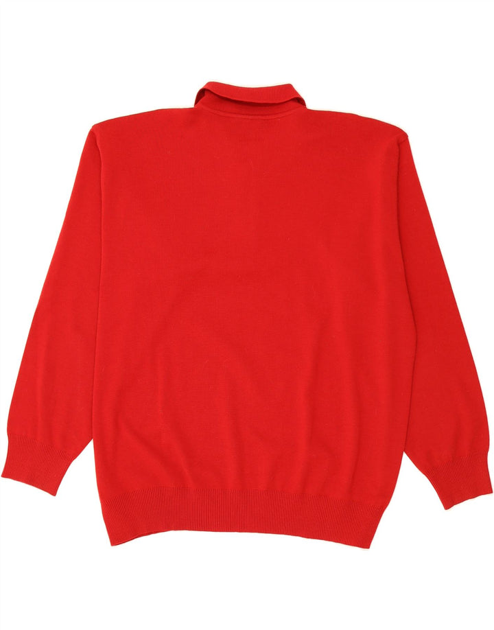 PAUL & SHARK Herre Polo Neck sweater 2XL Rød Uld