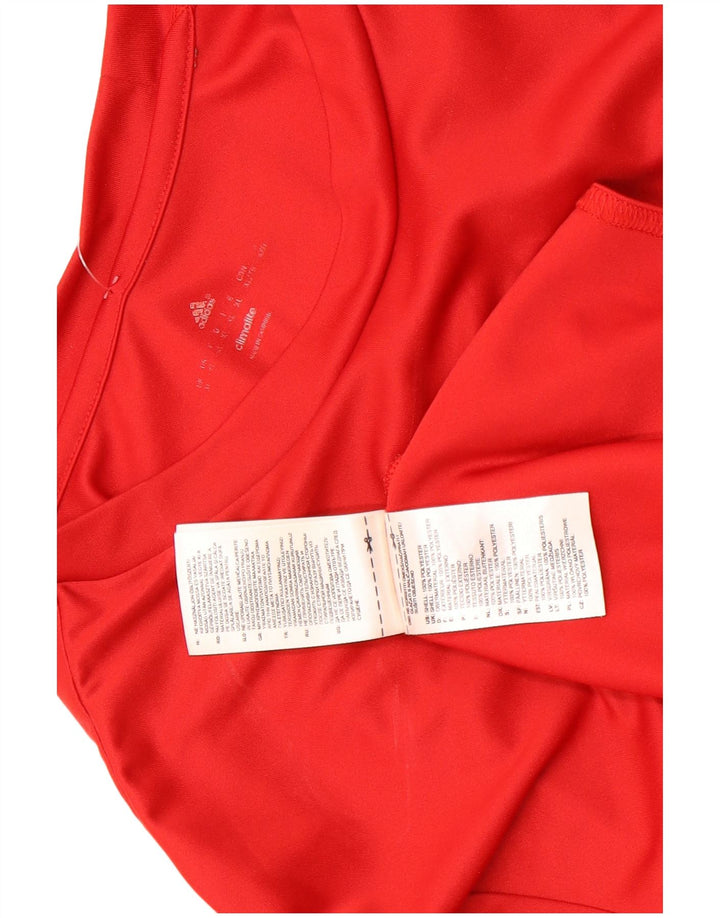Adidas Herre Climalite T-Shirt Top XL Rød Polyester