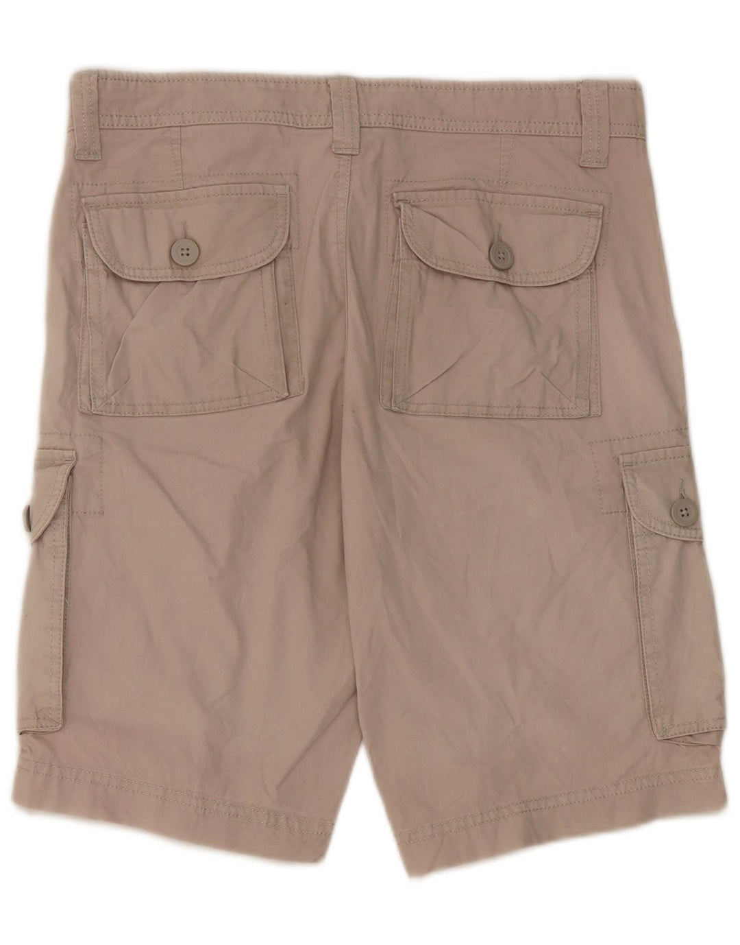 Benetton Herre Cargo Shorts IT 44 XS W30 Grå Bomuld