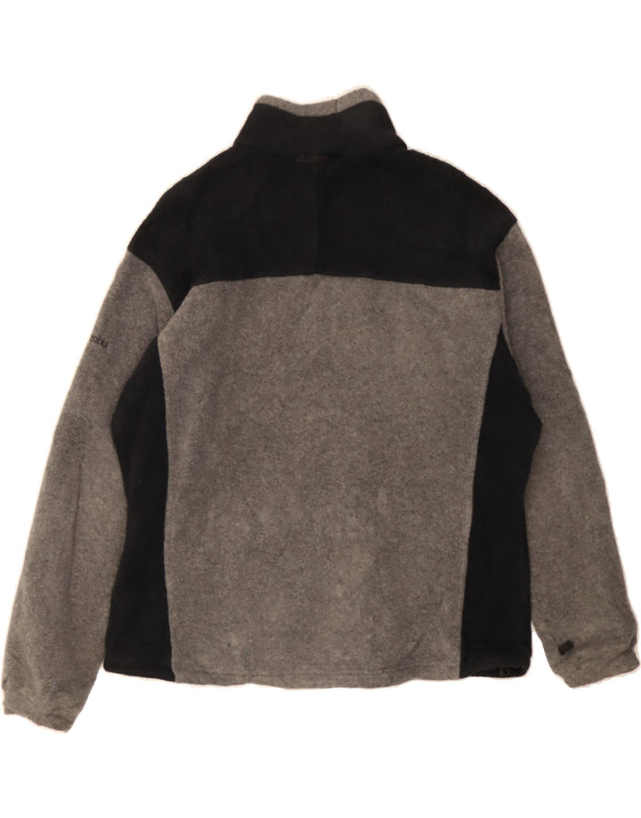 COLUMBIA Womens Core Fleece Jacket UK 18 XL Grey Colourblock Polyester Vintage Columbia and Second-Hand Columbia from Messina Hembry 