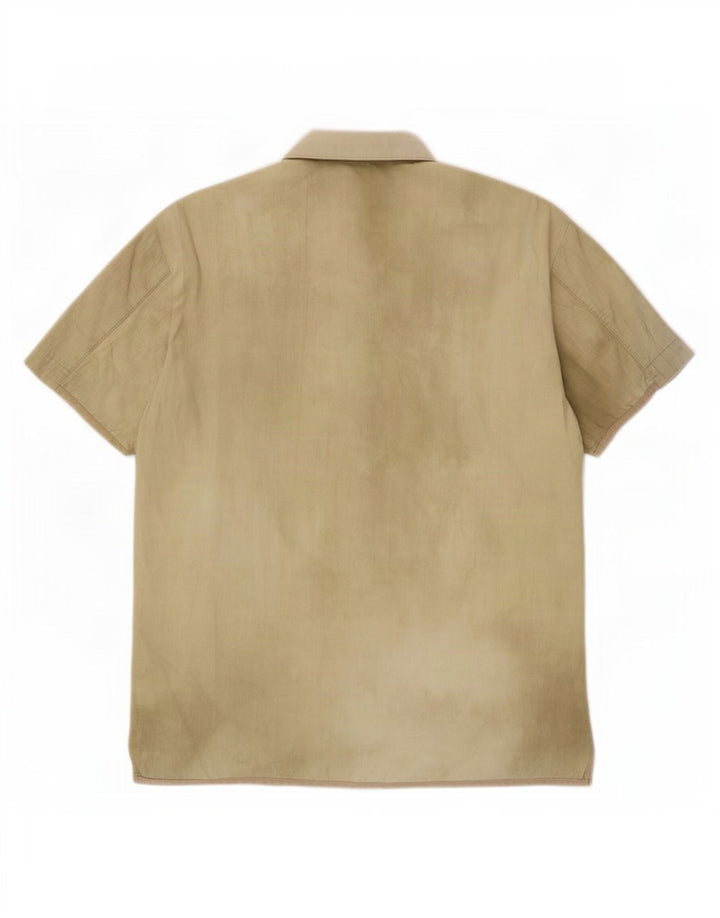 Hugo Boss Kortærmet Herreskjorte Medium Beige Tie Dye