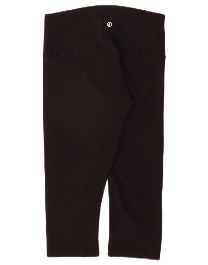 LULULEMON Dame Capri Leggings US 6 Medium Sort Nylon