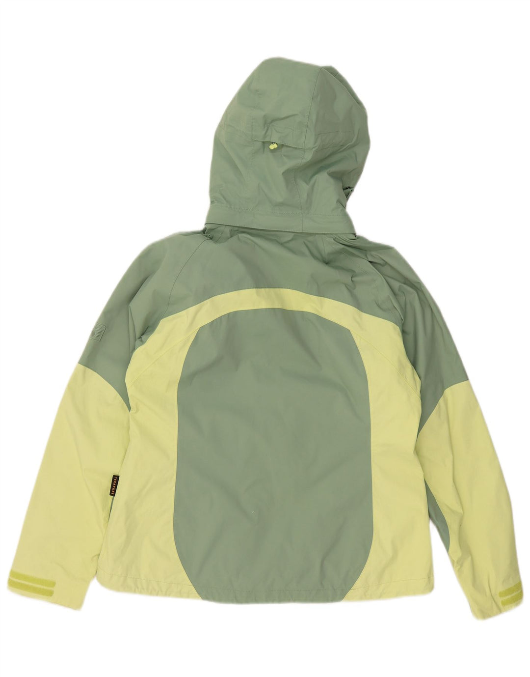 JACK WOLFSKIN Windbreaker-jakke til kvinder UK 14 Medium Green Colourblock