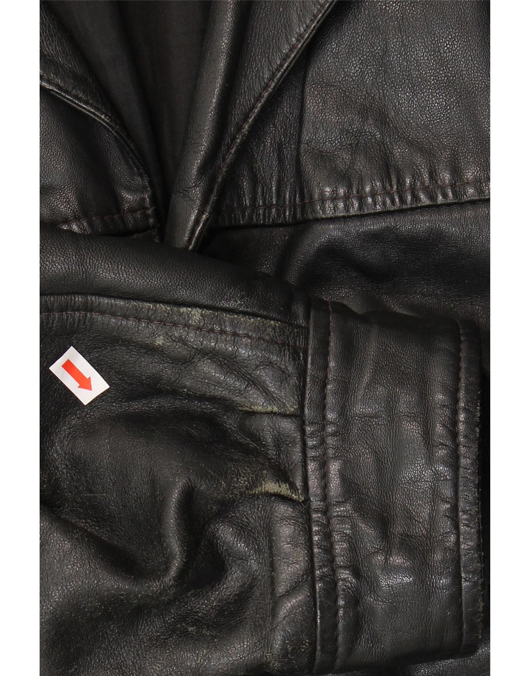 VINTAGE Mens Leather Jacket UK 40 Large Black Leather Vintage Vintage and Second-Hand Vintage from Messina Hembry 