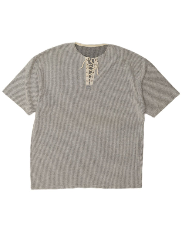 Vintage Mens T-Shirt Top Large Grey
