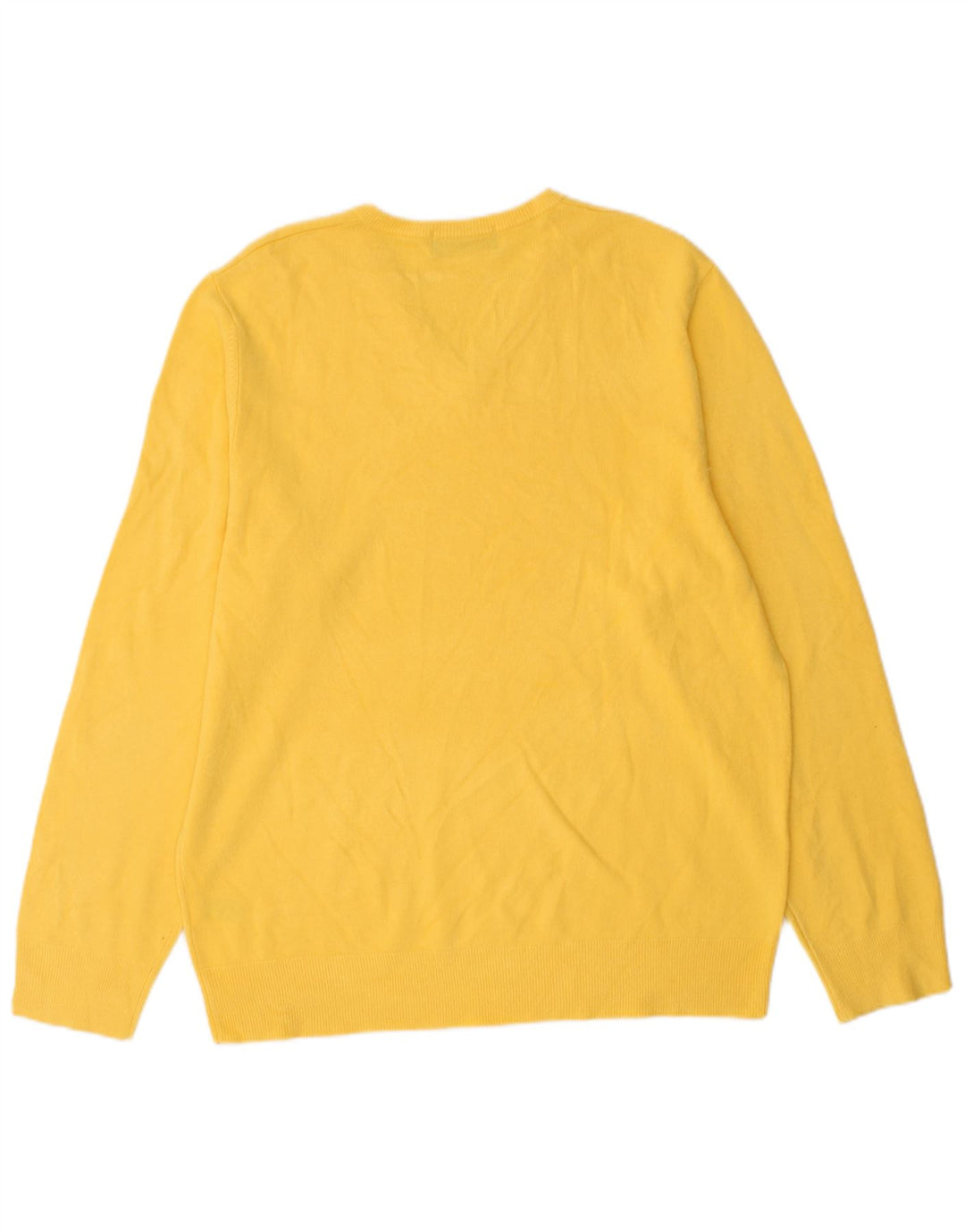 Marks & Spencer Herre Blue Harbor V-hals sweater Stor Gul