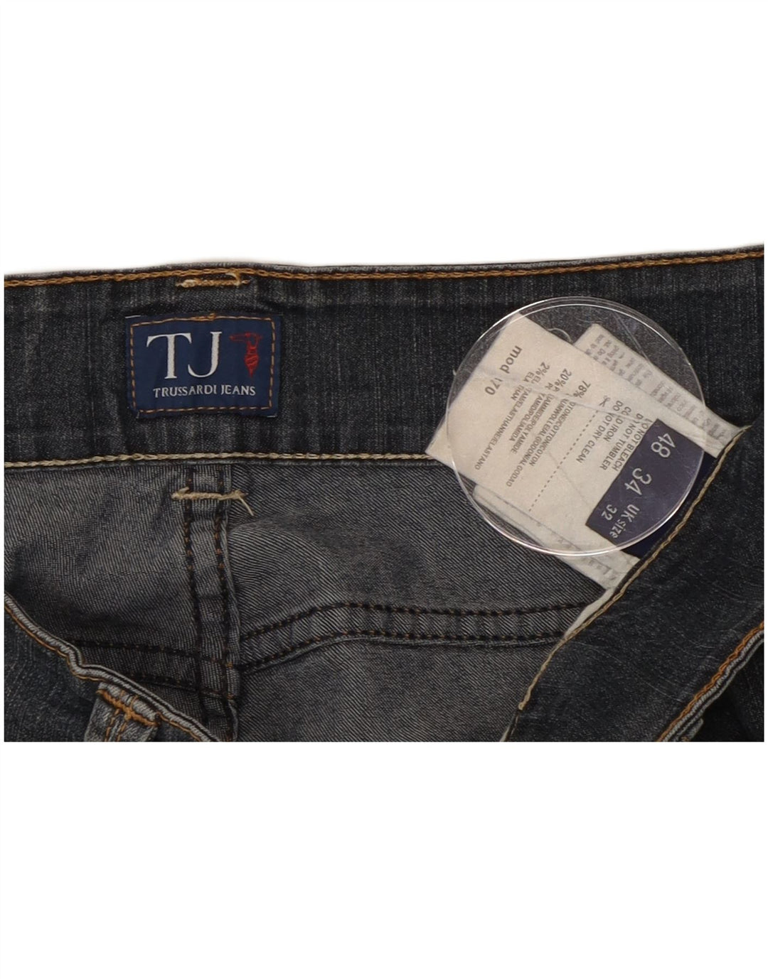 Trussardi Herre Slim Jeans W32 L32 Blå Bomuld