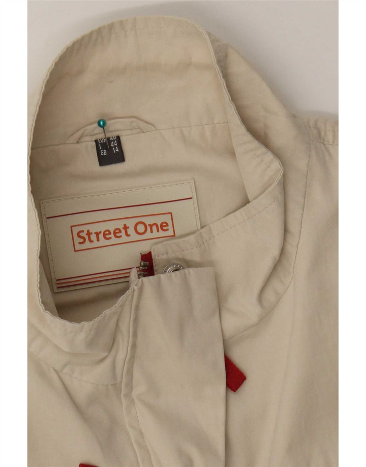 Street One Dame Ærmeløs træningsdragt Topjakke UK 14 Medium Beige