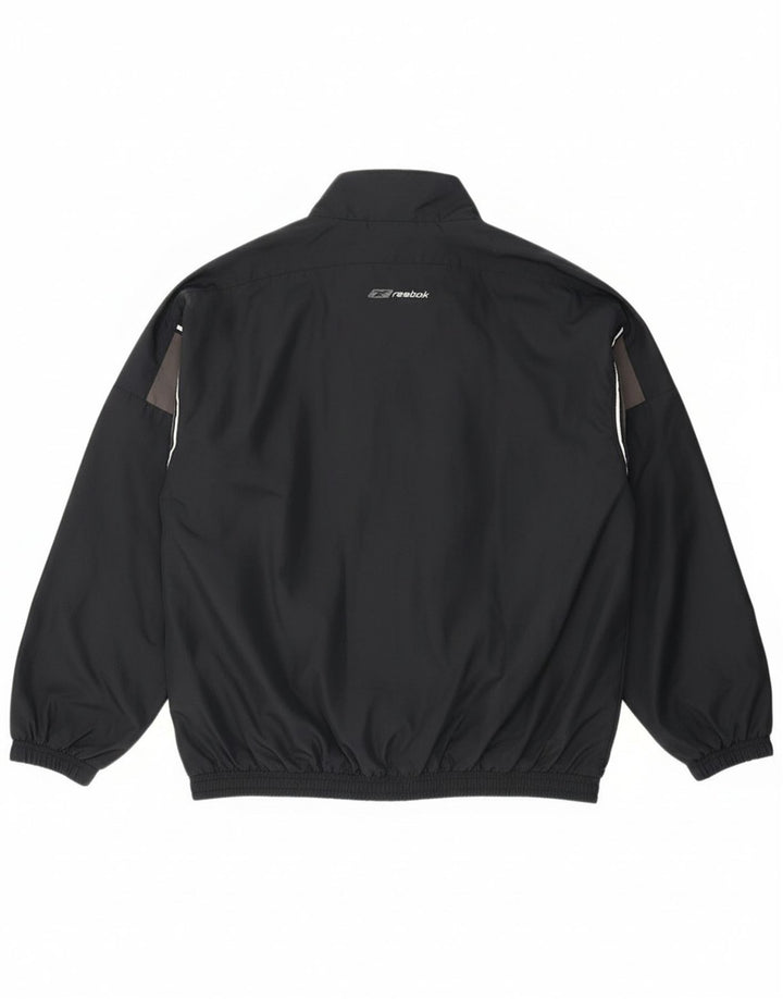 Reebok Herre Loose Fit træningsdragt Topjakke Medium Sort Colourblock