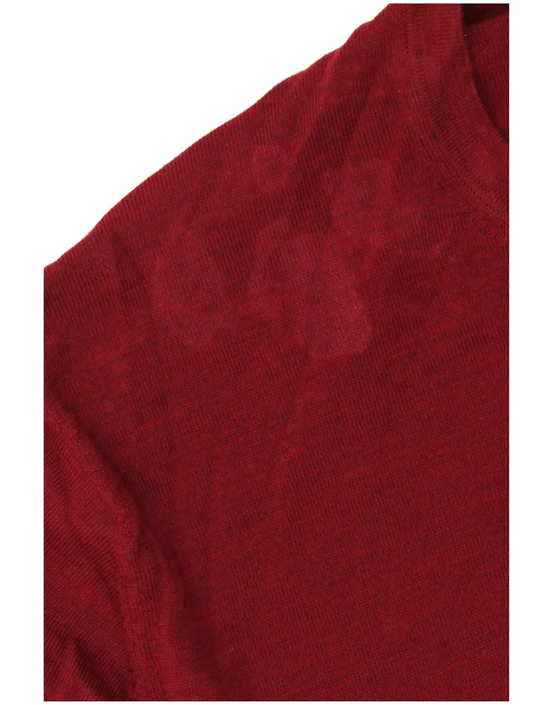 Marks & Spencer Herre sweater med rund hals XL Rød Merinould