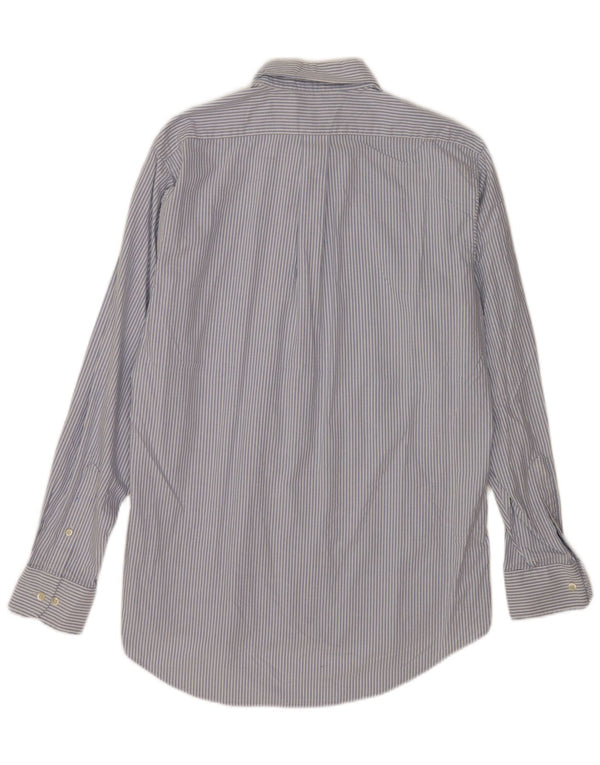 Chaps Herre Classic Fit Skjorte Størrelse 34/35 15-15 1/2 Medium Blå Stribet
