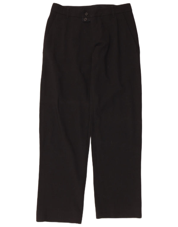 Dirk Bikkembergs Herre Lige Casual Bukser W32 L33 Sort Virgin Wool
