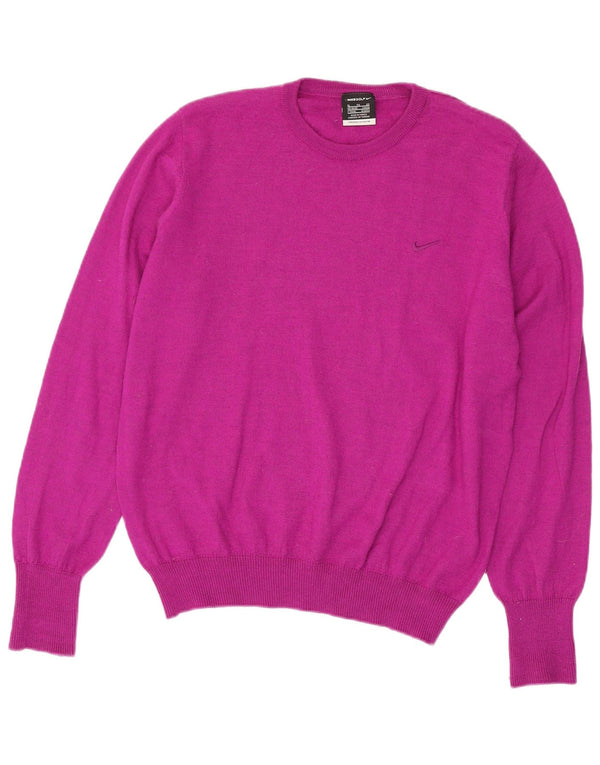 Nike sweater med rund hals til mænd UK 46/48 XL Pink Polyester