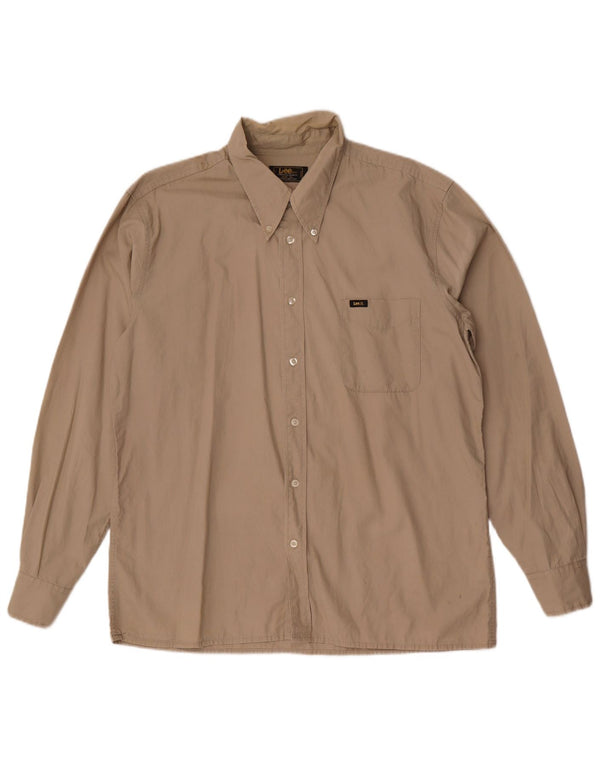 Lee Herreskjorte XL Beige Bomuld