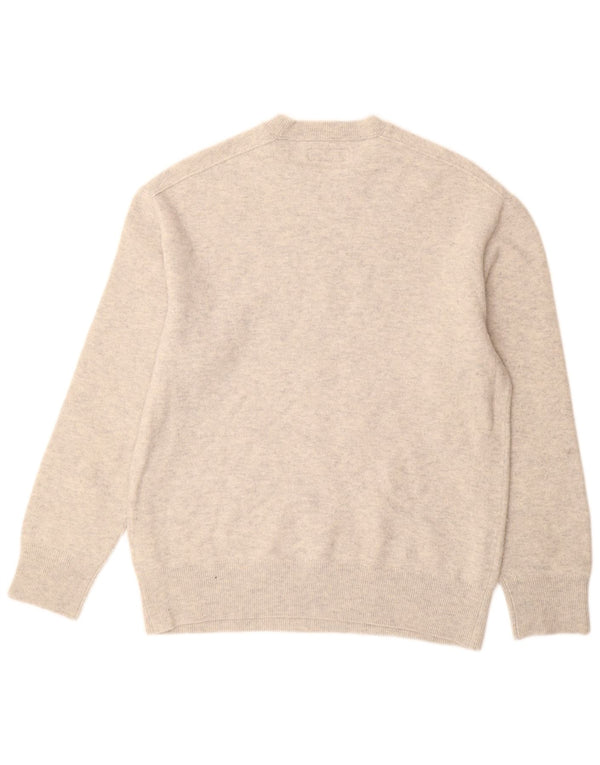 All Saints Herre Loose Fit Crew Neck Jumper Sweater XS Grå Flecked Wool
