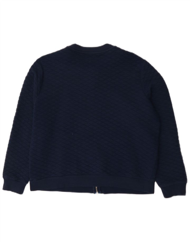Marks & Spencer Dame træningsdragt Topjakke UK 18 XL Navy Blue Geometric