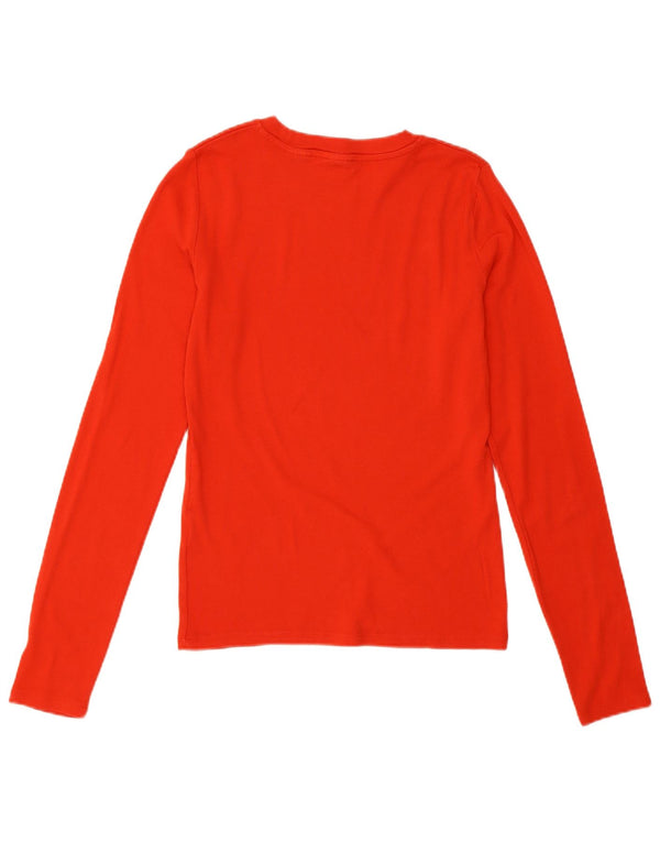 Levi's Womens Top Long Sleeve UK 12 Medium Red