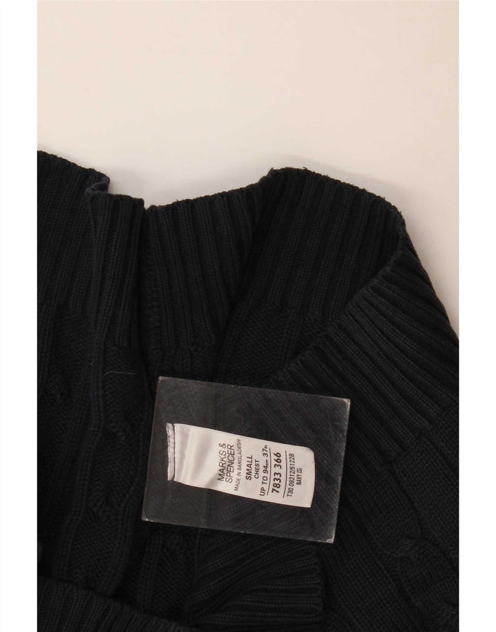 Marks & Spencer Herre Blue Harbor Crew Neck trøje Sweater Small Navy