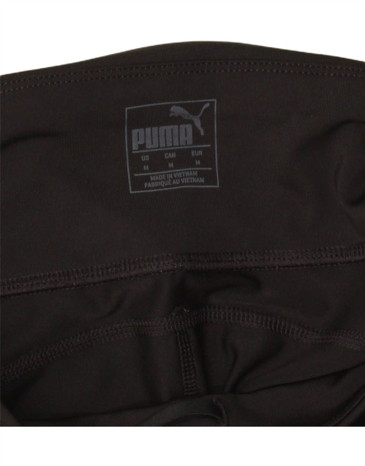 PUMA Womens Leggings UK 12 Medium  Black