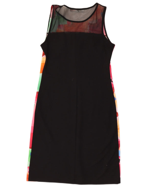 Desigual Kvinders Grafisk Skede Kjole UK 14 Stor Flerfarvet Geometrisk