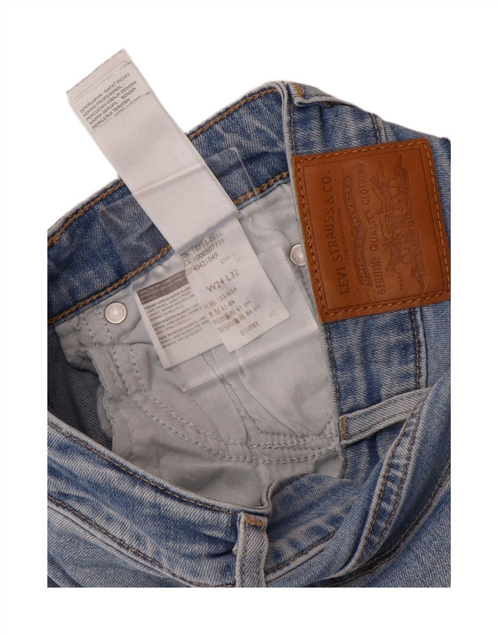 Levi's Dame 725 High Rise Bootcut Jeans W24 L28 Blå Bomuld