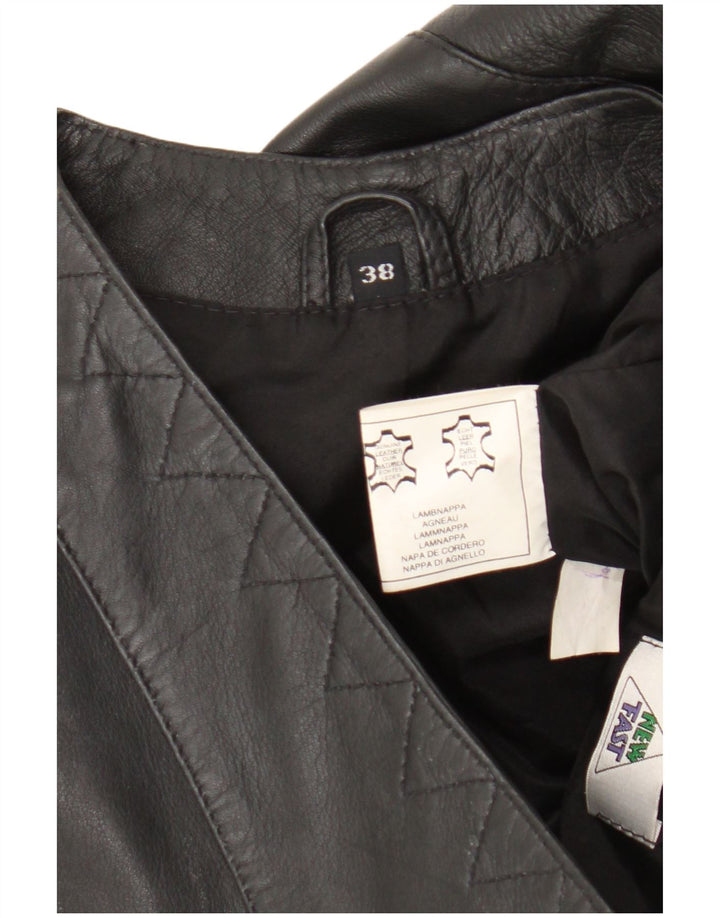 Ny Hurtig dame læder Gilet EU 38 medium sort læder