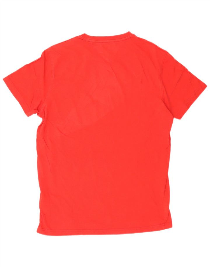 Tommy Hilfiger Herre T-Shirt Top Stor Rød Bomuld