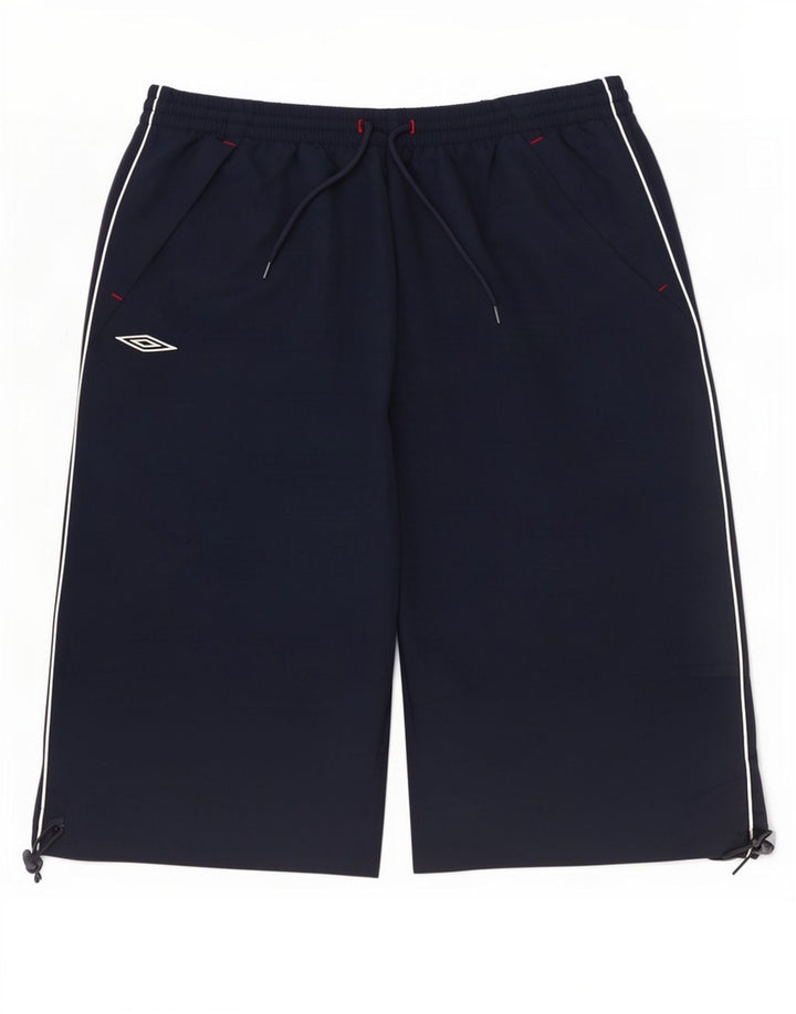 Umbro Herre Bermuda Sport Shorts XL Navy Blue Polyester
