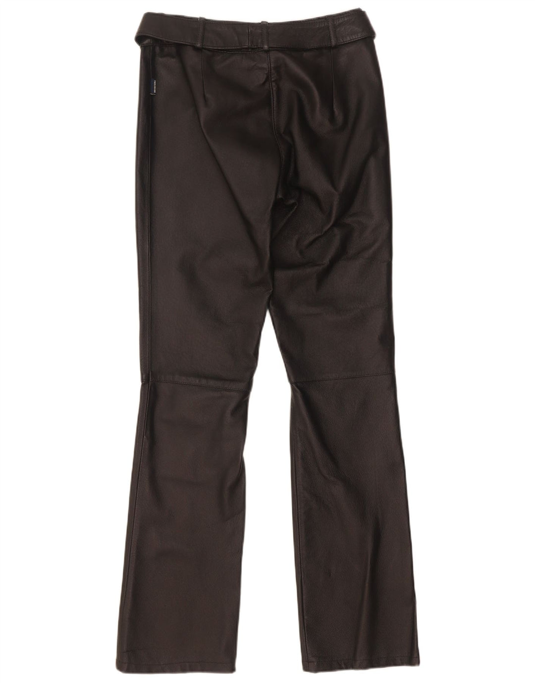 Tom Tailor Dame Bootcut læderbukser EU 34 XS W28 L32 sort læder
