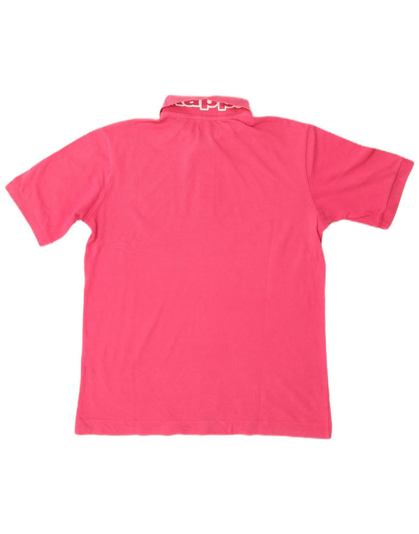 Kappa Herre grafisk poloshirt Medium Pink Bomuld