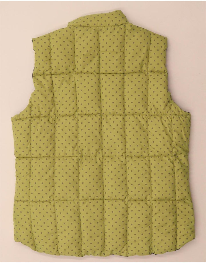 Puffa Womens Reversible Polstret Gilet UK 16 Large Blue Polyester