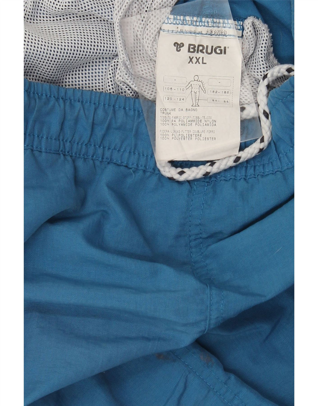 Brugi Herre grafiske svømmeshorts 2XL blå polyamid