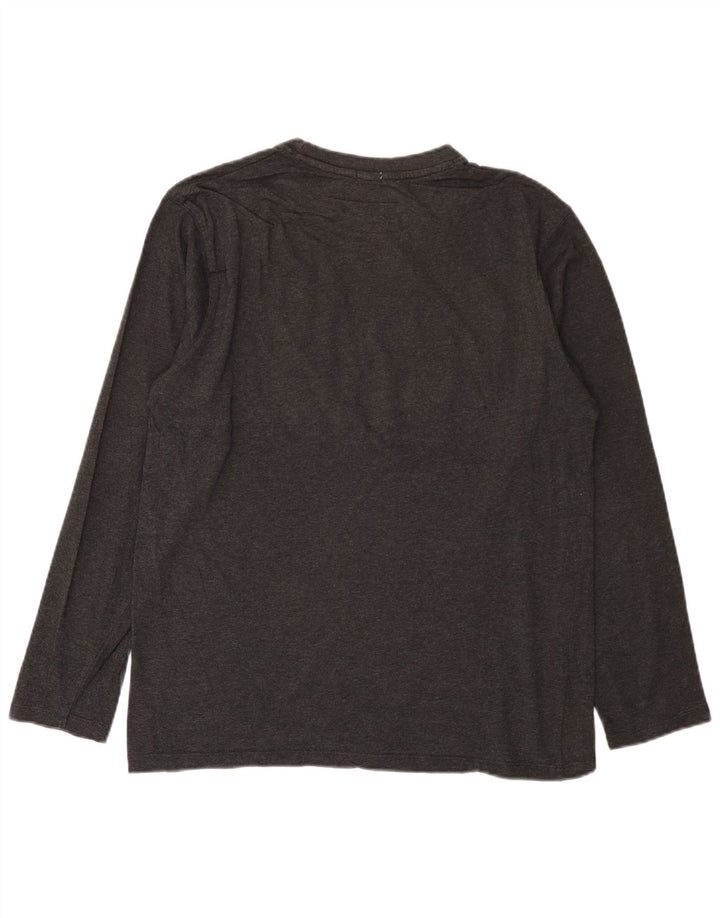 Russell Athletic Herre grafisk top langærmet stor grå bomuld