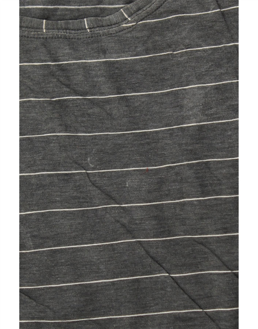 LULULEMON Dame T-Shirt Top UK 10 Små Grå Stribet